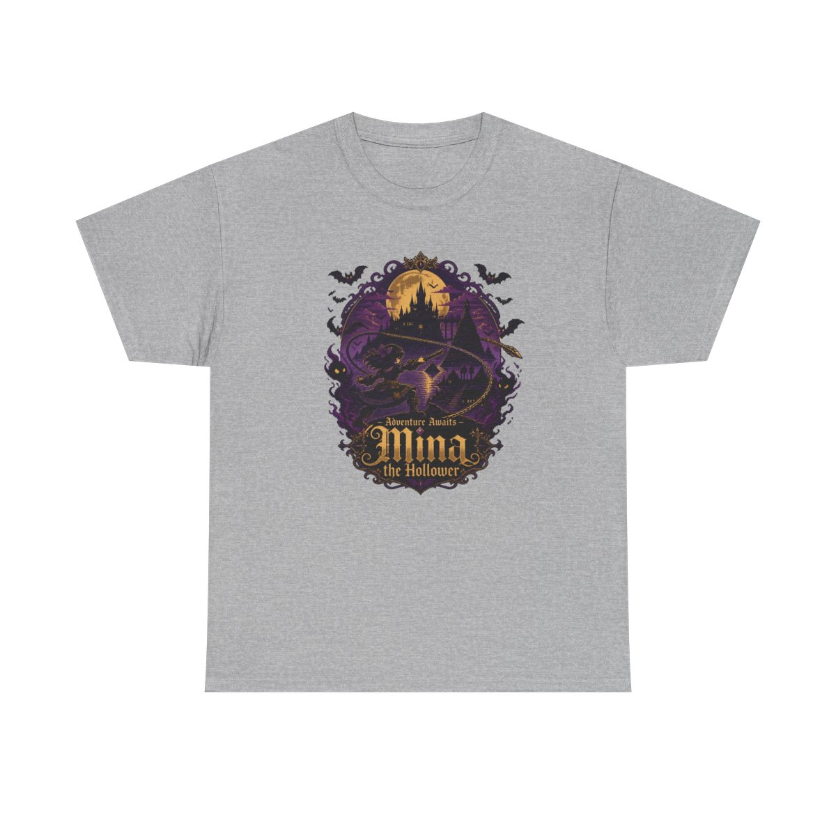 Mina the Hollower "Adventure Awaits – Mina the Hollower" Unisex Tee - alternate angle 3, merchandise