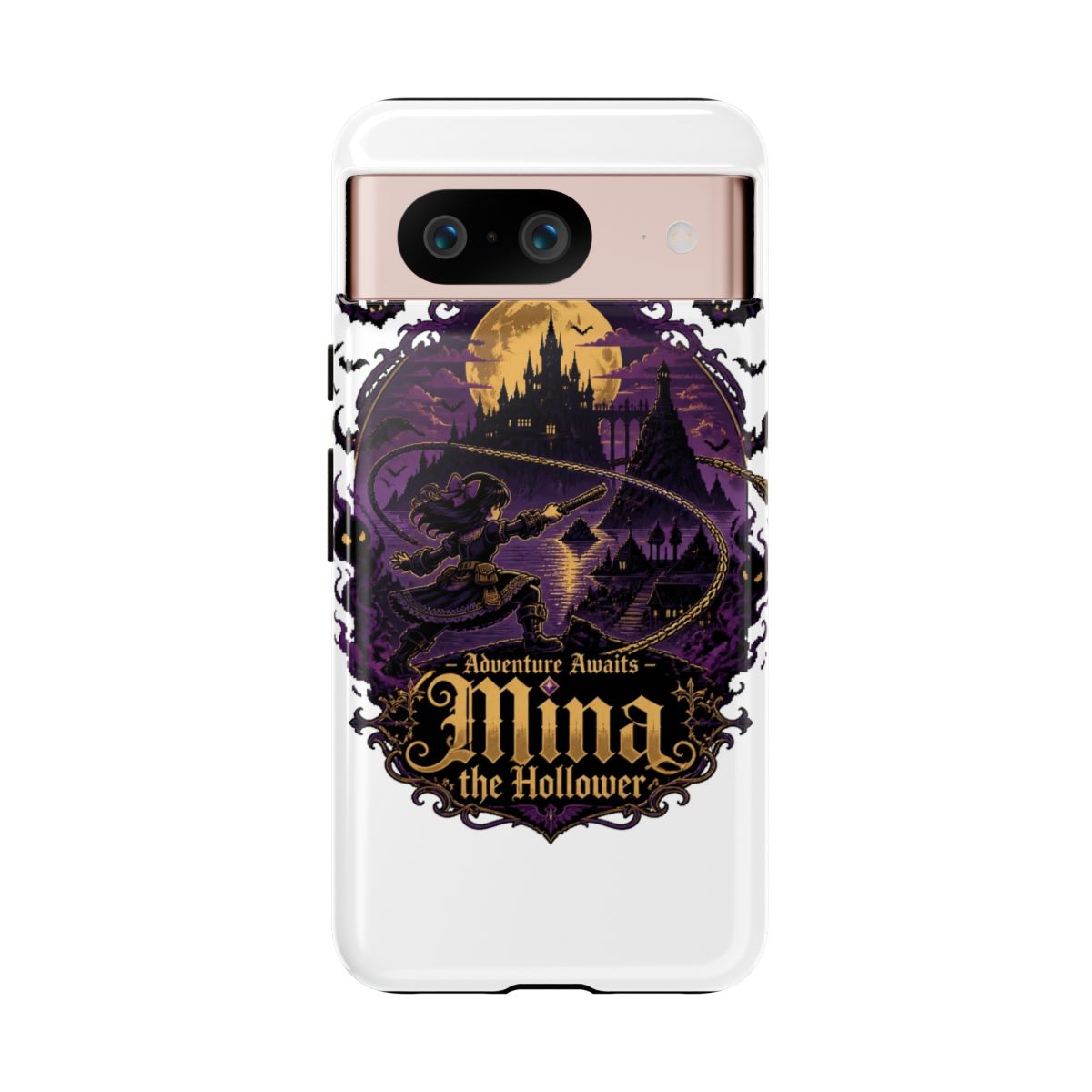 Mina the Hollower "Adventure Awaits – Mina the Hollower" Phone Case - alternate angle 1, merchandise