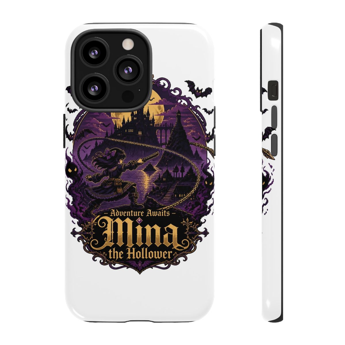 Mina the Hollower "Adventure Awaits – Mina the Hollower" Phone Case - alternate angle 1, merchandise