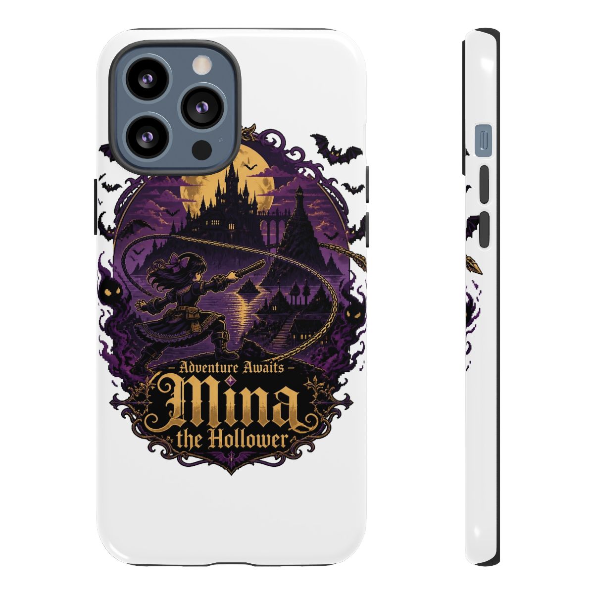 Mina the Hollower "Adventure Awaits – Mina the Hollower" Phone Case - alternate angle 2, merchandise