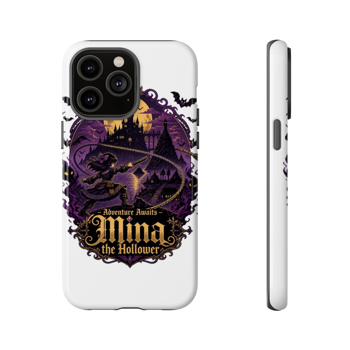 Mina the Hollower "Adventure Awaits – Mina the Hollower" Phone Case - alternate angle 3, merchandise
