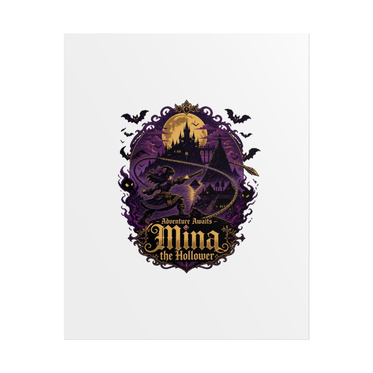 Mina the Hollower "Adventure Awaits – Mina the Hollower" Poster - Official Posters & Wall Art merchandise