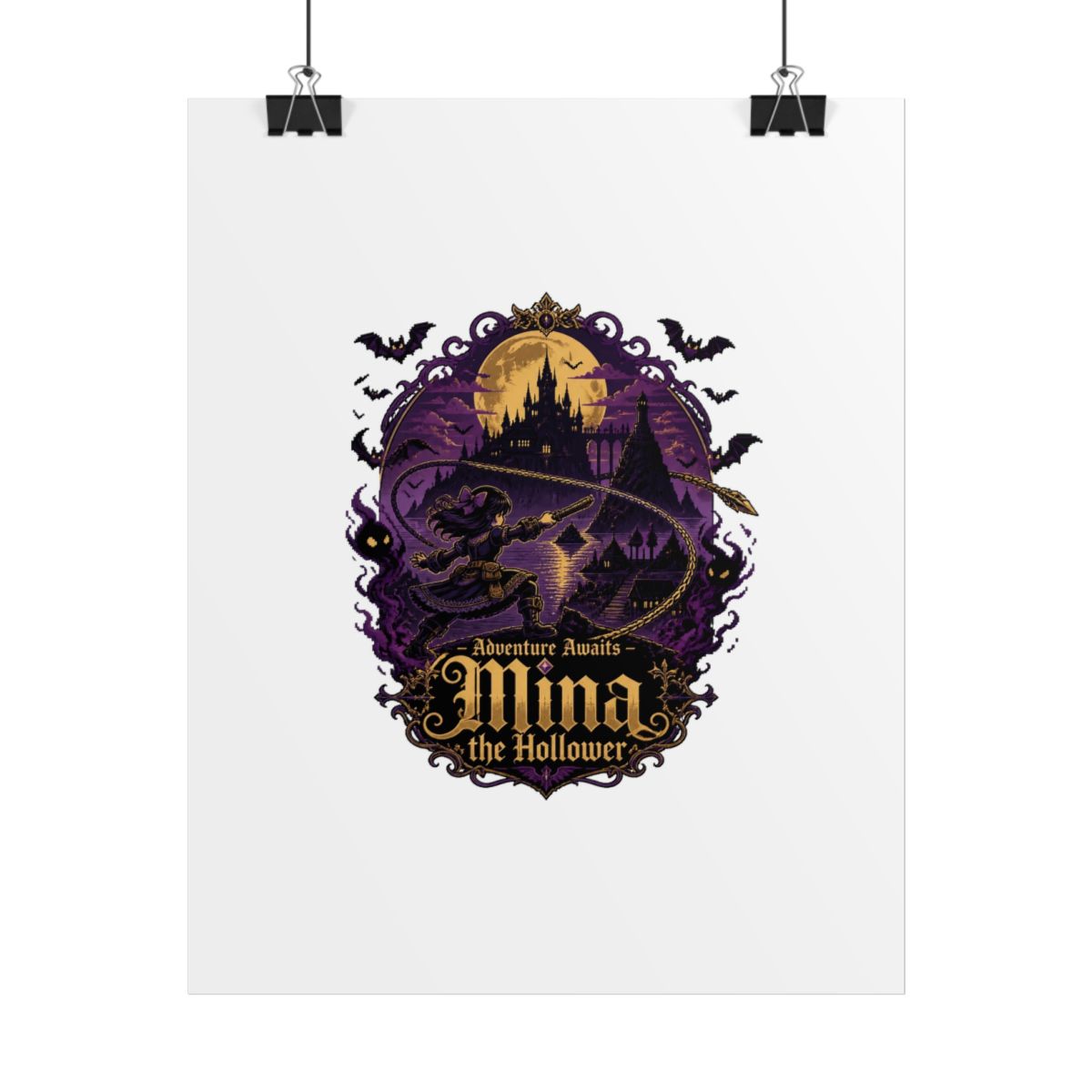 Mina the Hollower "Adventure Awaits – Mina the Hollower" Poster