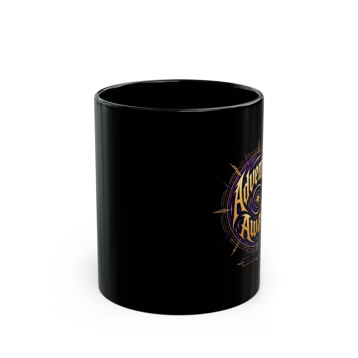 Mina the Hollower "Adventure Awaits" Black Mug - alternate angle 1, merchandise