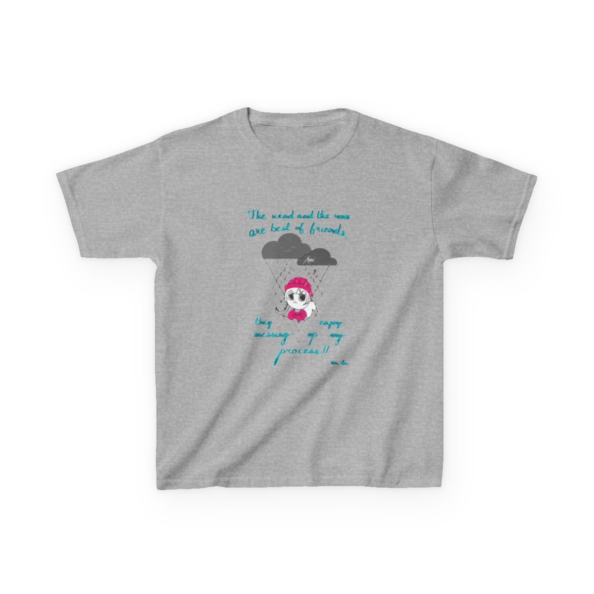 Miss. Mina the wind and rain Kids T-Shirt | Mina the Hollower - alternate angle 3, merchandise
