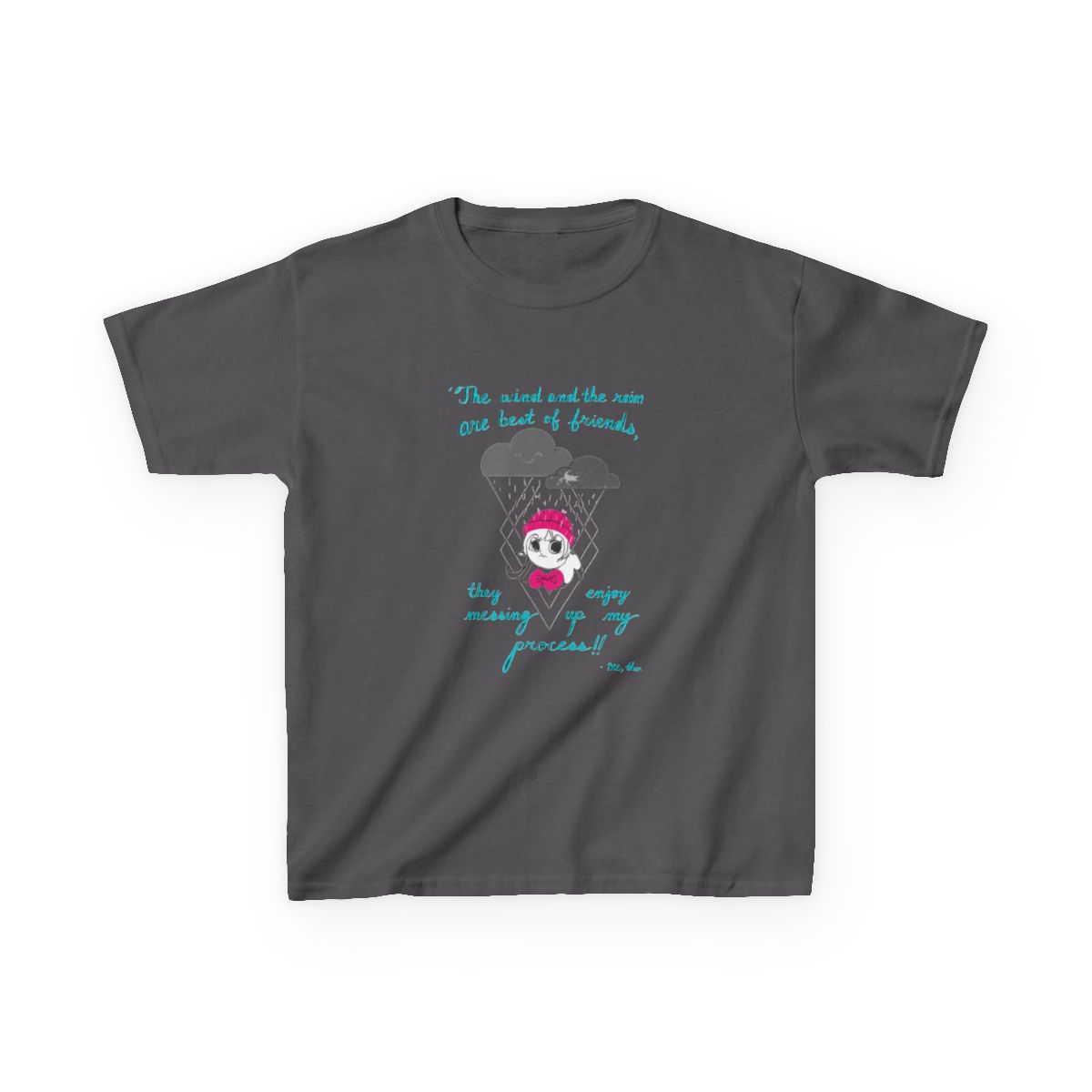 Miss. Mina the wind and rain Kids T-Shirt | Mina the Hollower - alternate angle 4, merchandise