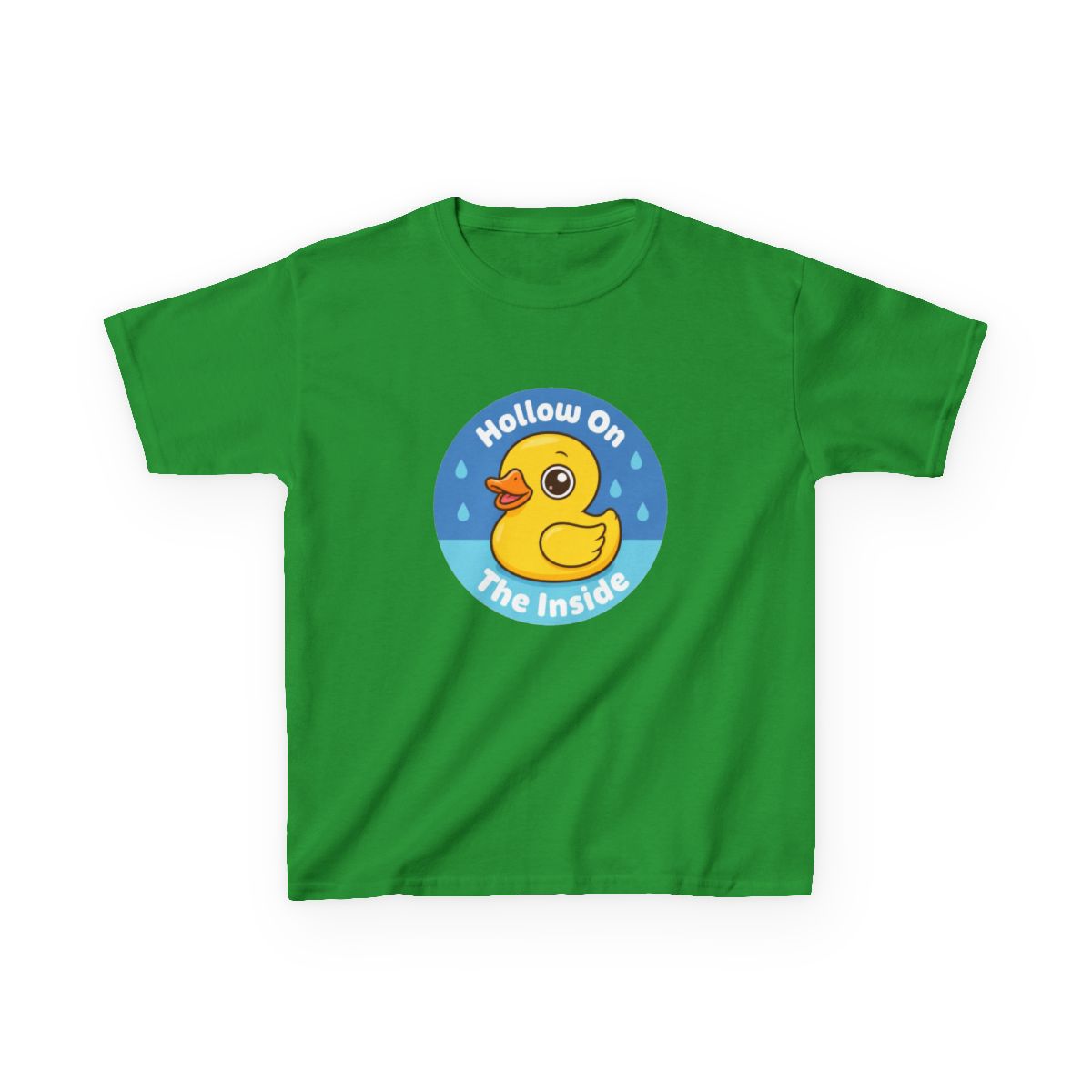 Cute Rubber Duck Hollow On The Inside Funny Sad Kids T-Shirt | Mina the Hollower - alternate angle 4, merchandise