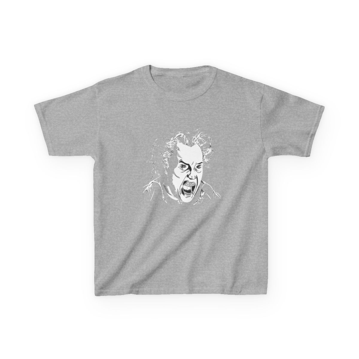 THE HEADLESS HORSEMAN - Sleepy Hollow (Circle Black and White) Kids T-Shirt | Mina the Hollower - alternate angle 2, merchandise